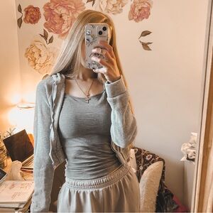 Waffle Knits Baby Crop Zip Up ✨🤩